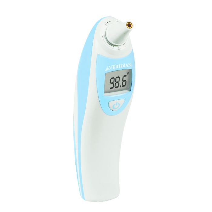 Clinical Ear Thermometer With Probe Covers, Rechargeable Batteries