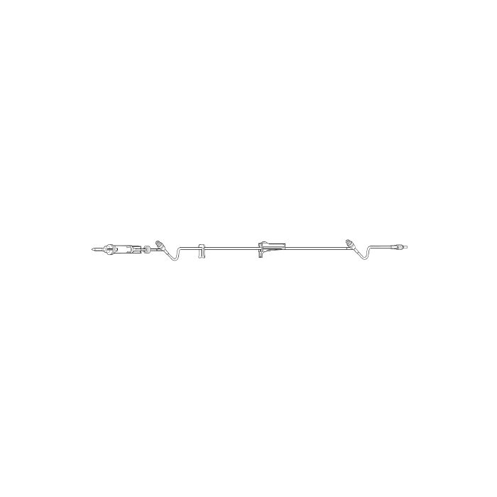 Baxter Continu-flo® solution set with 2 Clearlink luer activated valves ...