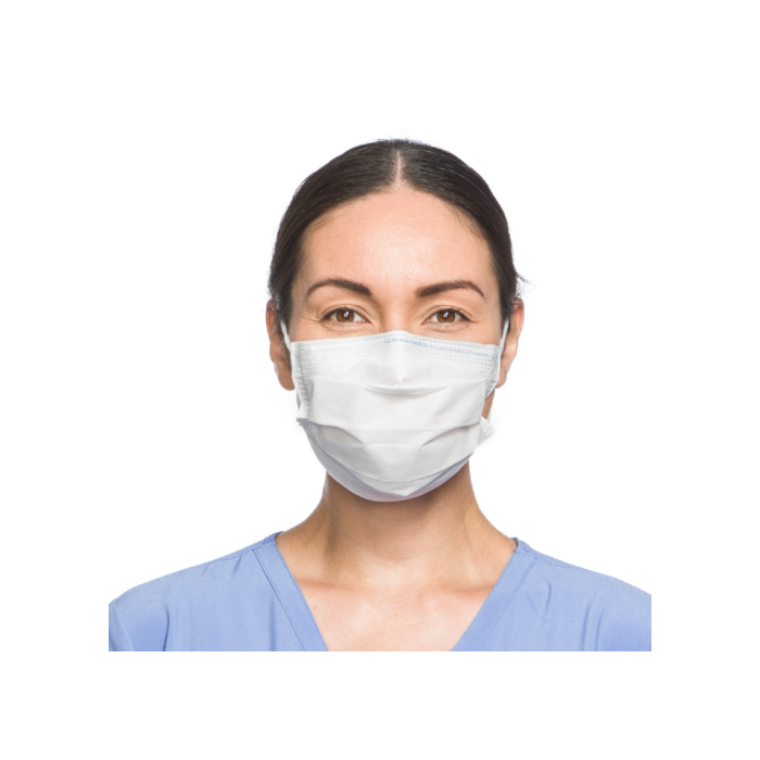 Halyard Health 41802 White Fluidshield ASTM Level 1 Procedure Mask SO SOFT Lining 50 per Box