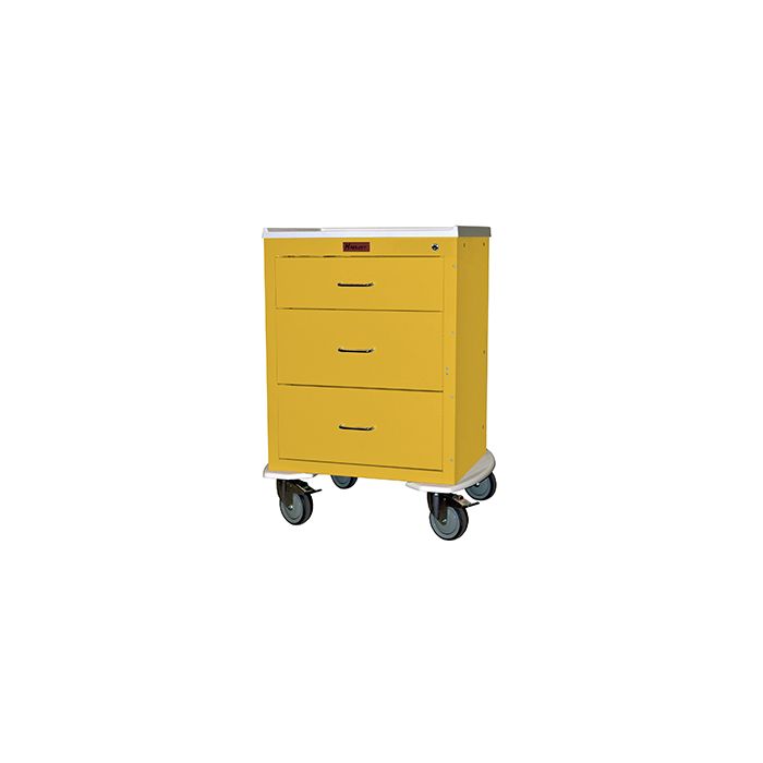 Three Drawer Mini24 Infection Control Cart 