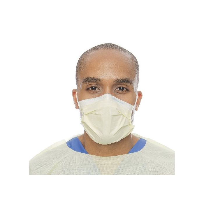 Halyard Health Model 47117 3 Layer Procedure Mask 50/ Box Yellow