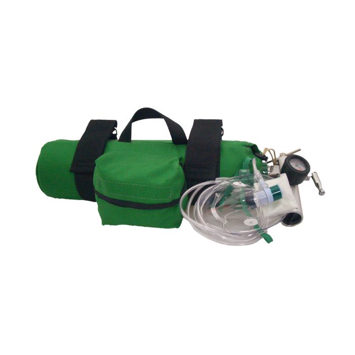 OXYGEN "D" CYLINDER SLEEVE (w/POCKET) GREEN