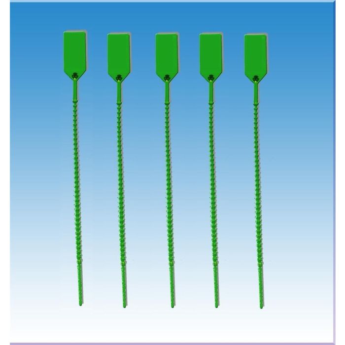 Pull-Tight Loks Unnumbered Green 100/ Bag