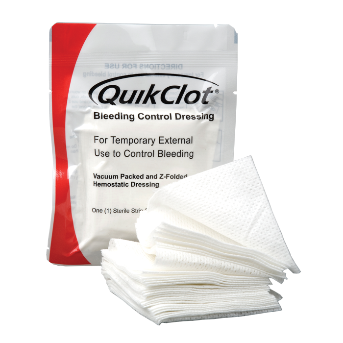 QuikClot Bleeding Control Dressing, Z-Fold (3" x 4 Yards)