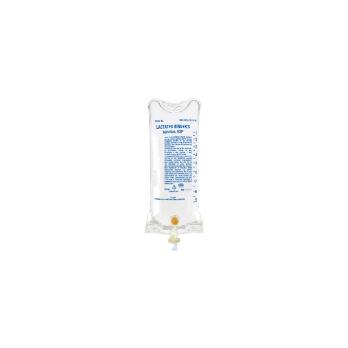 Lactated Ringers 1000mL IV Bag 12/ Case