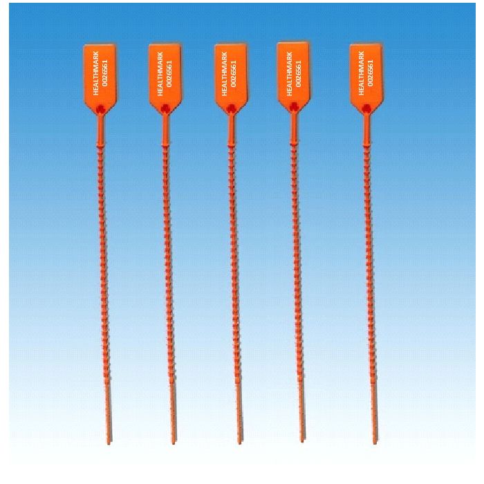 Long Cynch Loks Red Numbered 100/Bag