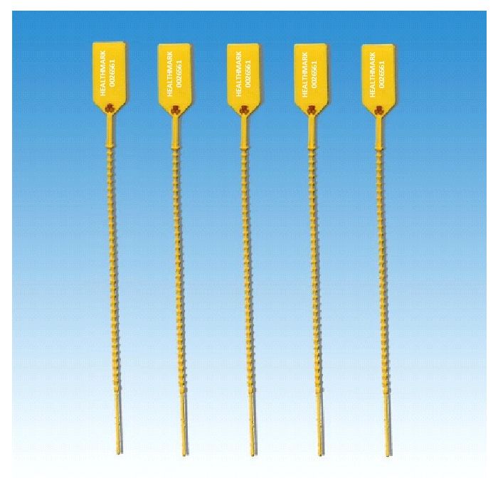 Long Cynch Loks Yellow Numbered 100/Bag