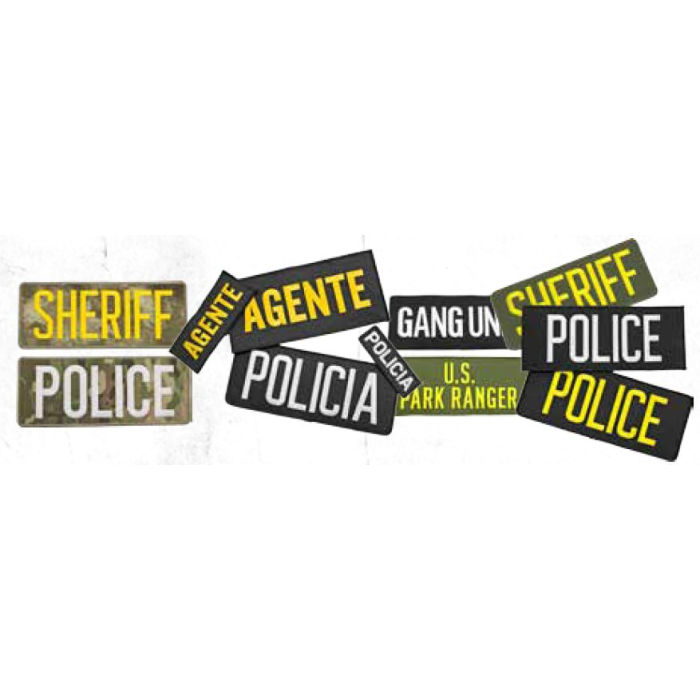 Stock VELCRO ID Patches (LARGE 4” X 10”)