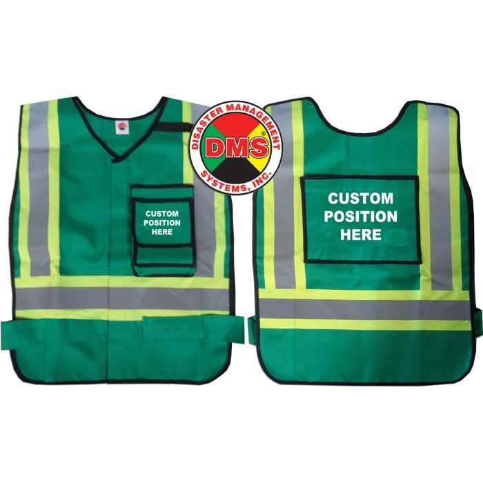 ANSI Dynamic Vest - Green, , includes 1 custom imprinted placard set
