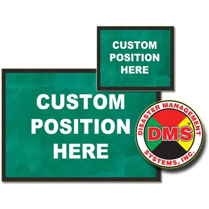 Custom Imprinted Green Placard Card Set for ANSI Dynamic Vest,