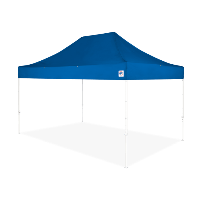 EZ Up Eclipse 10 x 15 Shelter Blue Top with White Steel Frame