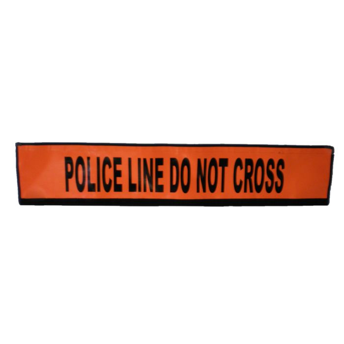 Flex-Safe Police Line Do Not Cross Sign - Safety Orange