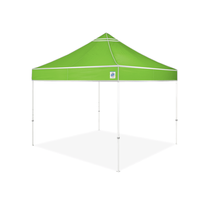 Hi-Viz Utility 10 x 10 Utility Shelter Bright Green with Silver
