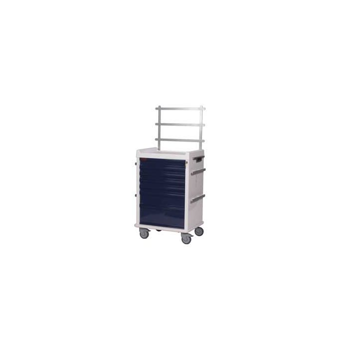 MR-Conditional, Aluminum Seven Drawer Anesthesia Cart, Key Lock, Specialty Package