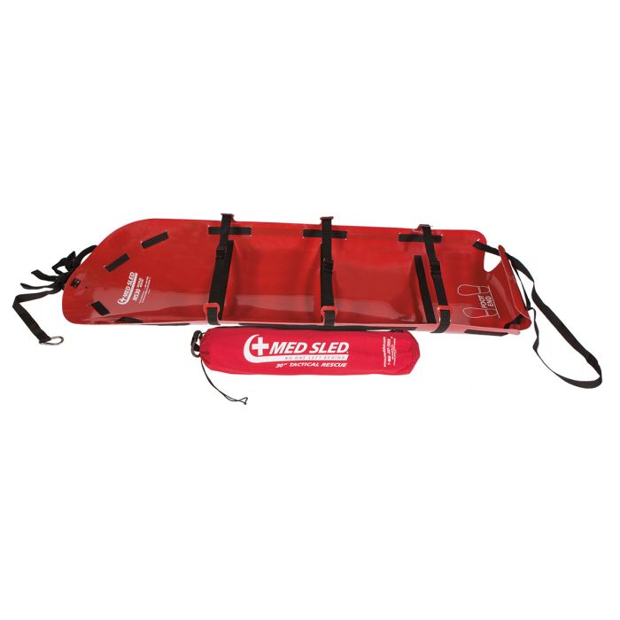 Med Sled 30" Tactical Rescue - Red sled and Bag (Not for vertical descent)