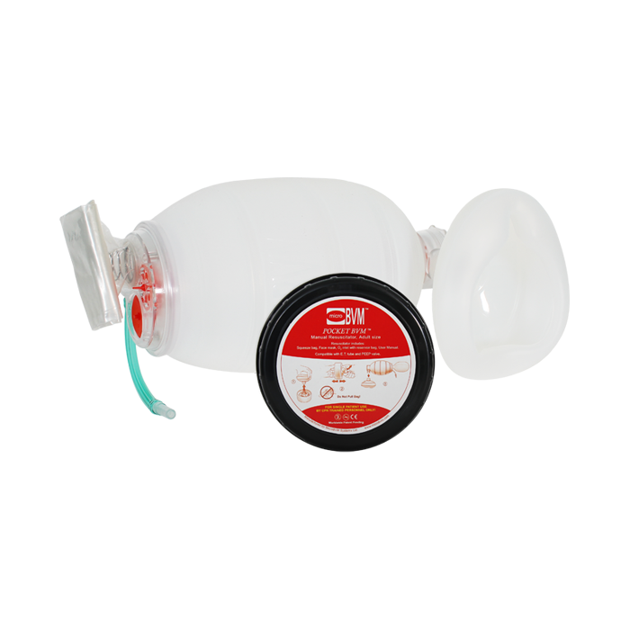 Pocket BVM - Clear; Black Case 20/Case