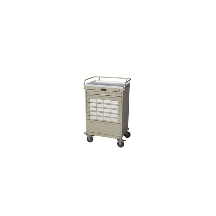 Value Line Med Bin Cart with 20 – 5 inch Bins, Key Locking 