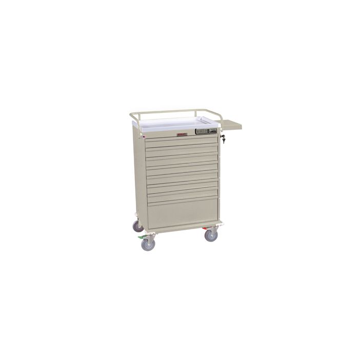 Value Line Unite Dose Box Medication Cart with Basic E-Lock and Key Lock Override