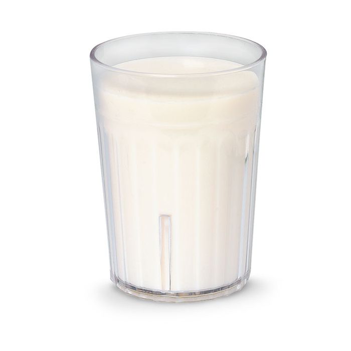 Skim Milk, white, glass, 8 fl. oz.