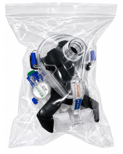 BiLevel CPAP Full Face Mask with Straight Swivel Port and Headstrap  5 per Box  Choose Mask Size