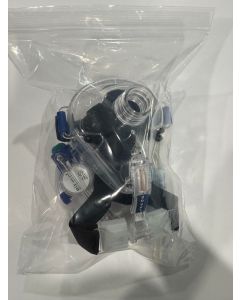BiLevel CPAP Full Face Mask with Straight Swivel Port and Headstrap  5 per Box  Choose Mask Size