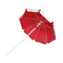 KEMP USA SILVER/ RED WITH GUARD WIND UMBRELLA