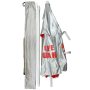KEMP USA SILVER/ RED WITH GUARD WIND UMBRELLA