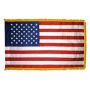 2-1/2X4 FT COLONIAL NYL-GLO US FLAG FRINGE