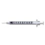 Insulin Syringe with Needle Lo-Dose™ 0.5 mL 28 Gauge 1/2 Inch Attached Needle Without Safety