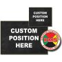 Custom Imprinted Black Placard Card Set for ANSI Dynamic Vest,