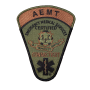 Connecticut Certified Advanced Emergency Medical Technician Patch Subdued with Attached Rocker