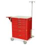 Emergency Standard Package for MDS30xx/MPA30xx, includes: 1 each MD-IV2 - IV Pole, 1 each MD-DRPSHLF - Side Mounted M-Series Drop Shelf, 1 each UHOOKS2 -Utility Hooks, set of 2, 1 each MD-CARDBRD - Cardiac Board, 1 each O2HLDR - Oxygen Tank Holder, 2