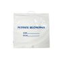 Patient Belonging Bag, clear w/ blue print, plastic handle, 20" x 18.5" (+3.5"), 1.3 mil.  250/cs