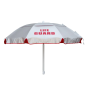 KEMP USA SILVER/ RED WITH GUARD WIND UMBRELLA
