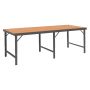 FOLDING LEG WORKBENCH, TEMP HDBD, 36X120, #95 GRAY