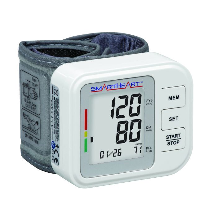 SmartHeart Automatic Wrist Digital Blood Pressure Monitor (1Person, 60