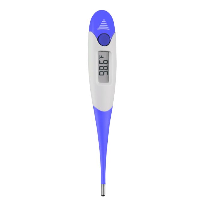Dual Scale 9-Second Flexible Tip Digital Thermometer With Beeper, Memory & Fever Alarm