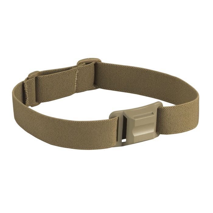 Elastic Headstrap - Coyote. Works with Sidewinder Compact and PolyTac 90