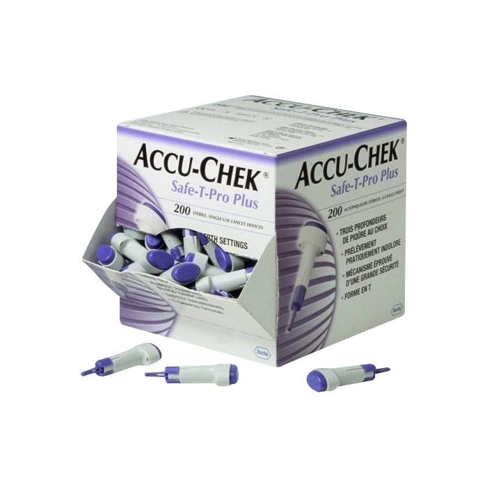 Accu-Chek Safe-T Pro Plus Lancets 23G 200 per Box