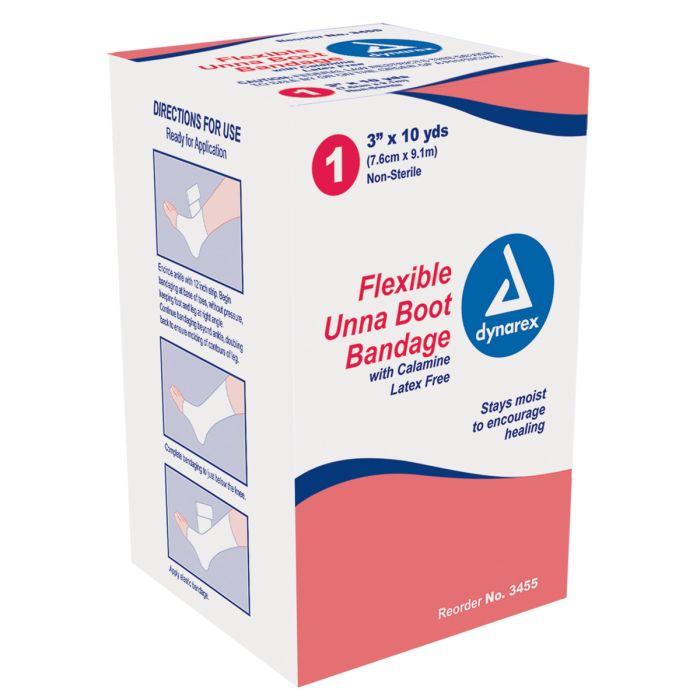 Unna Boot Bandages With Calamine 3" x 10 yds 12/Cs