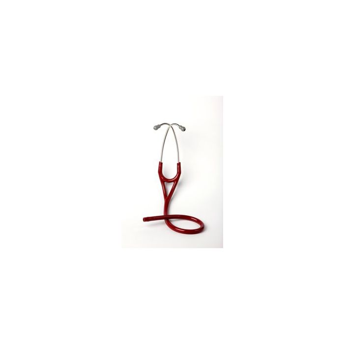 3M™  Littmann® Stethoscope Binaurals for Master Cardiology™, Cardiology III™, Cardiology II S.E. and Cardiology S.T.C. Stethoscopes, Burgundy Tube, Grey Eartips, 27 inch