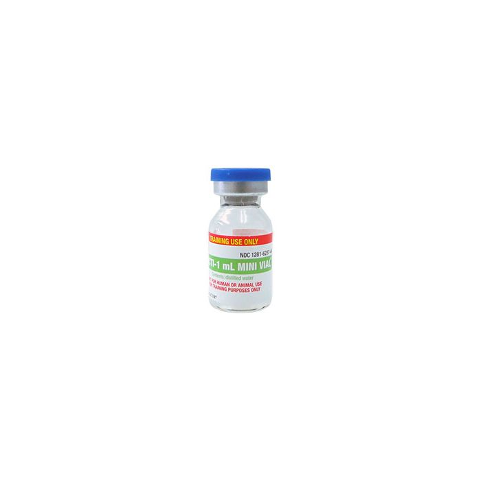 PRACTI-1 ML MINI VIAL. DISTILLED WATER. BOX OF 40.
