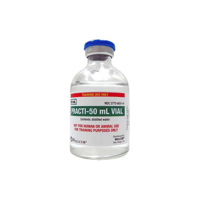 Practi-50 mL Vials (distilled water) Box of 20