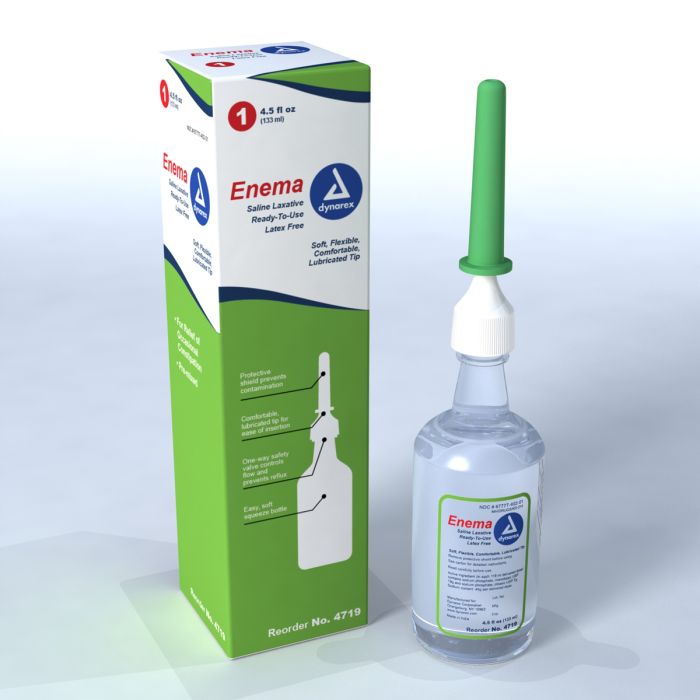 Enema Saline Laxative 4.5 oz.  48/cs