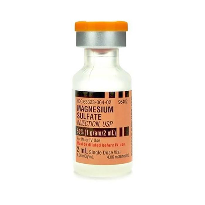 MAGNESIUM SULFATE INJECTION, USP 50 1gram per 2mL (500mg per mL) 2mL