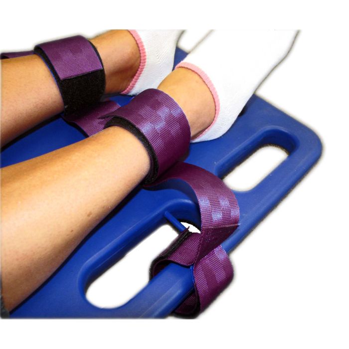 Ankle Restraints, 1 Piece w/ Velcro, Maroon