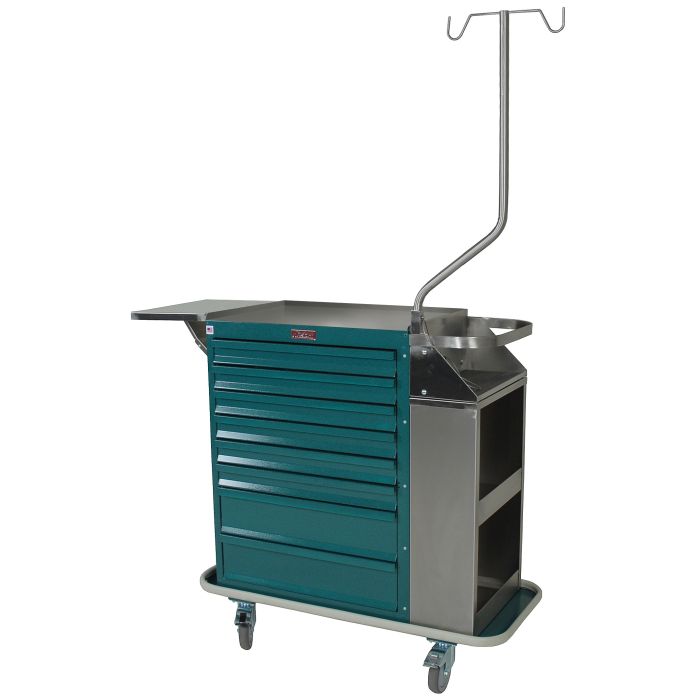 Cast Cart Painted Eight Drawer Deluxe Package
