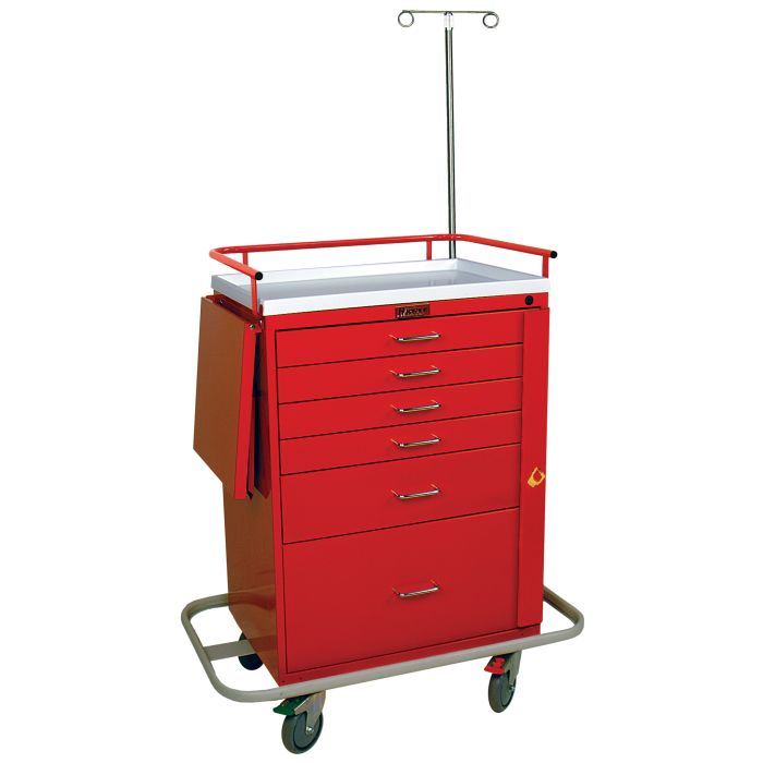 Classic Line, Six Drawer, Emergency Cart, Specialty Accessory Package