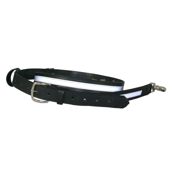 FIREMAN'S RADIO STRAP W/ MOTOROLA  CLARINO LEATHER FINISH REFLECTIVE