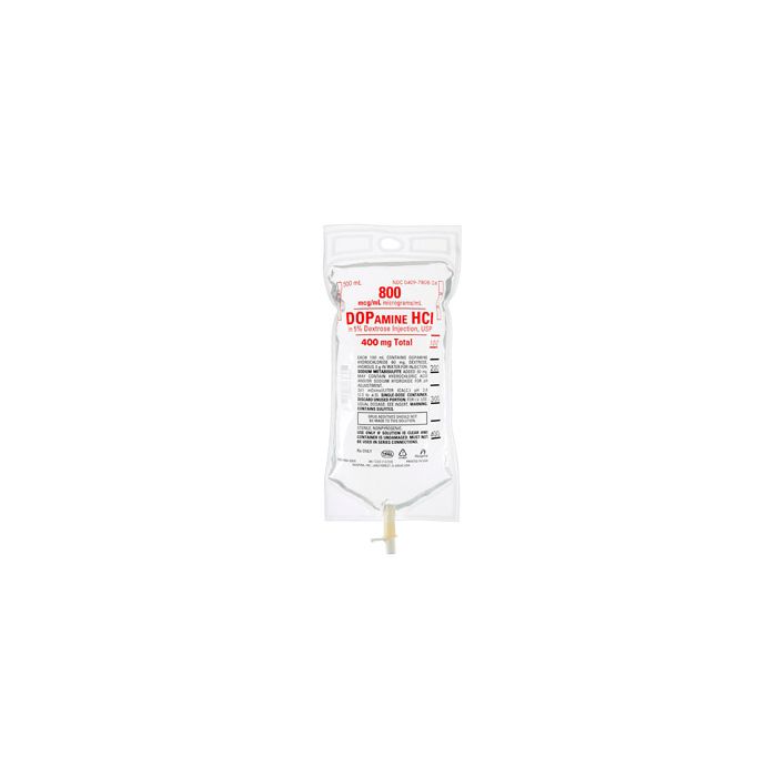 Dopamine HCL 400mg in 500 D5W 12/ Case